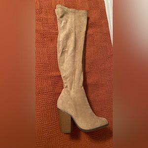 Chase and Chloe Suede OTK boots